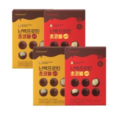 프로틴어스 난백 프로틴 초코볼 카카오&밀크, 30g x 24개(카카오12+밀크12)