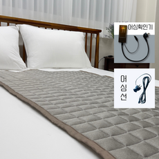 오에스엠 어싱매트 어싱패드 은사100% 전자파 접지 패드, 1인용(147x72cm)+어싱선+어싱확인기