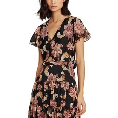 [랄프로렌]Floral Georgette Top카라티/티셔츠/셔츠
