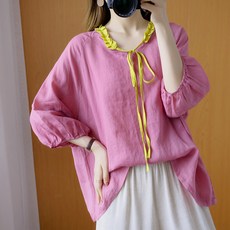 통통한여자코디 여자헨리넥패션 여자헨리넥코디 코디세트 코르셋남방 지지피엑스남방 아일렛남방 바닐라버튼남방RI1604