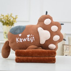 곰발바닥쿠션담요
