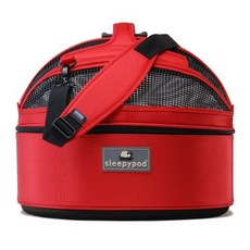 Sleepypod 모바일 애완 동물 침대 (Medium Strawberry Red), Medium, Strawberry Red