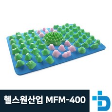 헬스원 국산 발지압매트 자갈마당 MFM-400, 1개, 블루