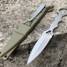 EDC 소형 휴대용 나이프 440스틸 55HRC 등산칼 낚시칼, GS0600737B블랙, 1개