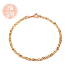 클루 [잡화] 베이직 두줄 여성용 10K 골드 팔찌 CLB18B02T