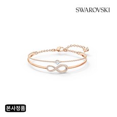 스와로브스키 [본사정품/쇼핑백증정] Swa Infinity 체인 로즈골드 팔찌 M 5518871