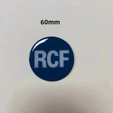 예쁜 3D RCF 스피커 엠블럼 로고 금속 하이파이 자동차 오디오 스테레오 배지 RCF용 스타일링 액세서리 2 개 5 10 20, [05] 60mm RCF Drop Glue, [01] 2pcs, 01 20pcs