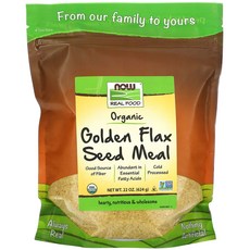 NOW Foods Real Food 유기농 골든 아마씨드 밀 624g(22oz), NOW Foods Real Food 유기농 ..., 624g, 1개