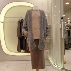 씨씨콜렉트 루즈핏 알파카 가디건C194KSL038