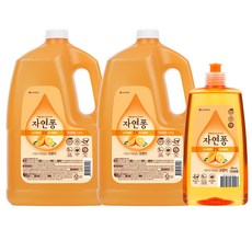 [KT알파쇼핑]자연퐁 주방세제 3L x 2개 (향2종 중 택1) + 490ml 증정, 오렌지