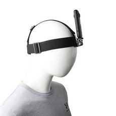 Insta360 용 헤드 스트랩 마운트 x 카메라 탄성 유연한 헤드 벨트 + yi 4 k 액션 카메라 액세서리 용 1/4 어댑터 나사, 단일옵션선택
