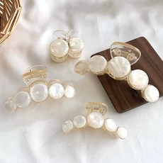 걸핀스 4종 1set 올림머리 집게핀 반머리 왕집게 투명 집게핀 데일리 집게핀