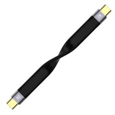 카메라케이블 고속 충전 데이터 케이블 초단 양단 FPC 유연한 USB C 수-USB 3.0 수 암 OTG 40GB, 05 10GB 60W_01 13cm, 1개