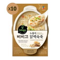 비비고 누룽지 닭백숙죽, 280g, 10개