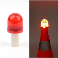 접이식 칼라콘용 LED 비상등 경고 경광등 주차금지 안전 라바콘 꼬깔 진입금지, 1개, 기본
