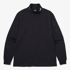 [국내정품배송] 노스페이스 TNF 롱슬리브 모크넥 아웃도어 남성 긴팔 티셔츠 블랙 NT7XP60A