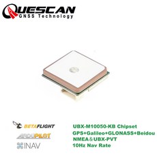 INAV Betaflight Ardupilot UBX PVT NMEA 프로토콜 GPS G SS leo Beidou 용 Quescan 18 18mm M10SD 10Hz 나침반 모듈, 1개