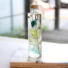 더봄 하바리움-프리저브드 드라이플라워(기념일선물), 블루포플란츠/화이트뮬리