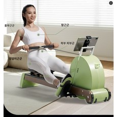 Moby 자기저항 접이식 로잉머신 홈 피트니스 에어로빅 헬스 음소거 방수