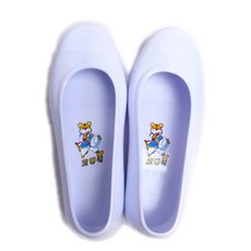 결이네 진흥 호랭이 쥬니어 고무신 전통 한복신발 백색/검정