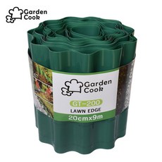 가든쿡 화단 분리대 GT-200 잔디 엣지 잔디경계 테두리 울타리 PE 20cm 9m