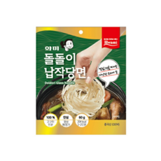 화미 돌돌이 납작당면 60g x 1봉 넙적당면 중국당면 넓적당면 넓은당면 굵은당면, 30봉