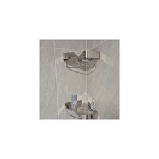 스텐304 화장실코너선반 무타공욕실선반 욕실정리대, 실버