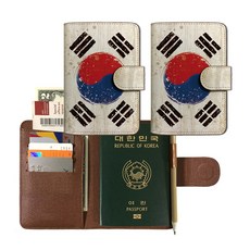 태극기여권지갑