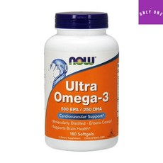 나우푸드 울트라 오메가3 EPA 500/DHA 250 장용성 소프트젤 180정