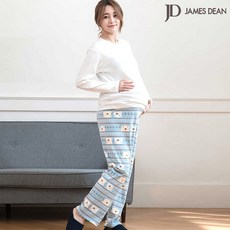 제임스딘 [당일발송] 스판밍크 임산부용 9부 겨울 수면 잠옷 바지 파자마