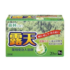 후소화학 노천 약용 발포 입욕제 삼림의 향기 F-5002 약 폭 4.5×깊이 1.5×높이 4.5cm (1정 당), 1개