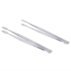 2pcs 우표 족집게 필사적으로 우표 수집가 도구 필사적으로 족집게 눈썹 포셉 브레이징 족집게 (은색)|산업용 핀셋|, 1개, 단일, 단일