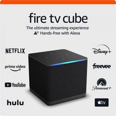 Amazon Fire TV Cube Alexa가 포함된 핸즈프리 스트리밍 장치 WiFi 6E 4K Ultra HD
