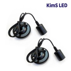 E26 1등 960MM 식탁등 심플 기본소켓 길이조절 가능 팬던트 후렌지형, 2개, 블랙