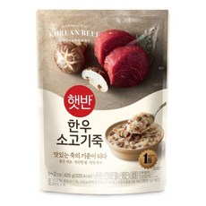 비비고 한우 소고기죽, 420g, 10개 - 가공이유식