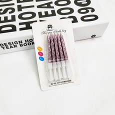 해외발송 생일 케이크 캔들 생일 촛불 케이크 베이킹 실 작은 촛불 어린이, 단일옵션, 15. 로즈 골드 10 개입 50