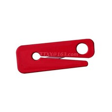 1pcs 안전 유용한 휴대용 교수형 유형 벨트 절단 칼 나이프 야외 포켓 자동 도구에 대 한 커터, 빨간색