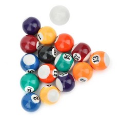 전문 당구 공 16PCS 어린이 당구 테이블 공 세트 32MM 수 지 미니 어린이 당구 공 풀 테이블 액세서리, 한개옵션0
