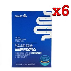 락토 모유유산균 프로바이오틱스 2g x 30포 x 6개