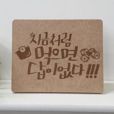 아트박스/꾸밈 ir515-각인액자_지금처럼먹으면답이없다
