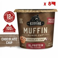 Kodiak 코디악 프로틴 팩트 초콜릿 칩 머핀 파워 컵 67g 8개