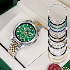 오르몽트 갤럭시워치6 클래식 베젤링 베젤스타일링 케이스 47mm 43mm 호환, (8)그린, 워치6 클래식 43mm
