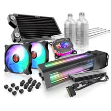 RAIJINTEK 실라 PRO CA360 수냉 키트 하드 튜브 CPU 워터 블록 360mm 라디에이터 D5 EVO RBW 펌프 ADD PWM 팬 3개 구리 피팅 12개0R10B00, SCYLLA-PRO_240mm, 1개