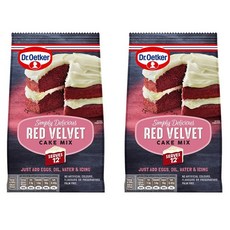 Dr. Oetker 닥터 오트커 레드 벨벳 케이크 믹스 Red Velvet Cake Mix 425g 2팩, 1세트