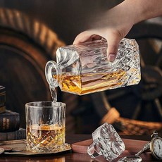 벨라시엘 고급디켄터 크리스탈 위스키병 디캔터 와인병 와인 위스키세트, 1개, 스타일 C