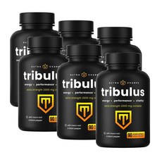 뉴트라챔스 트리뷸러스 2000mg 마카 블랙페퍼 캡슐 NutraChamps Tribulus, 6개, 90정