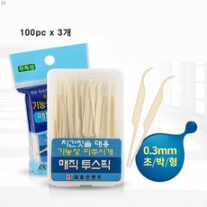 기능성이쑤시개 매직투스픽 100pc x 3개, 100개입
