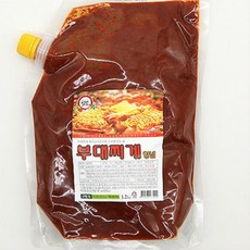 깊고 진한 칼칼한 국물 식당용 부대찌개 양념 냉장 1.2kg, 1개