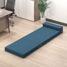 언니네산지직송 매트 접이식 토퍼 매트리스 침대 캠핑 원룸 수면 바닥 차박, E. 200x80x8 드래곤 블루+가방