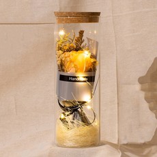 꽃다발 시들지않는 꽃 투명하다 빌다병 배합 무드등, 블루 로즈, 1개